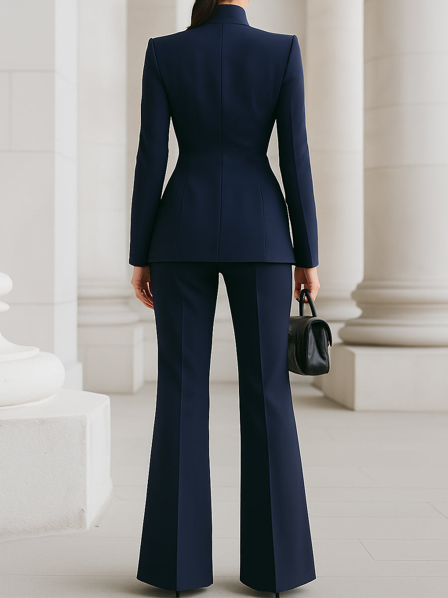 Women's Suit | Blazer and Wide-Leg Pants | Business