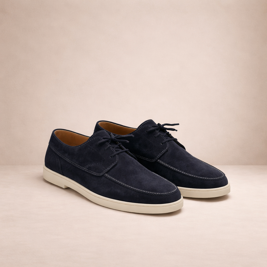 Men's moccasins | Leather, ankle-high | Closed toe