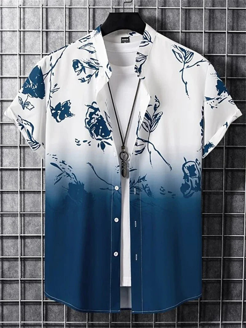 Men's Hawaiian Shirt | Short Sleeves, Tropical Print