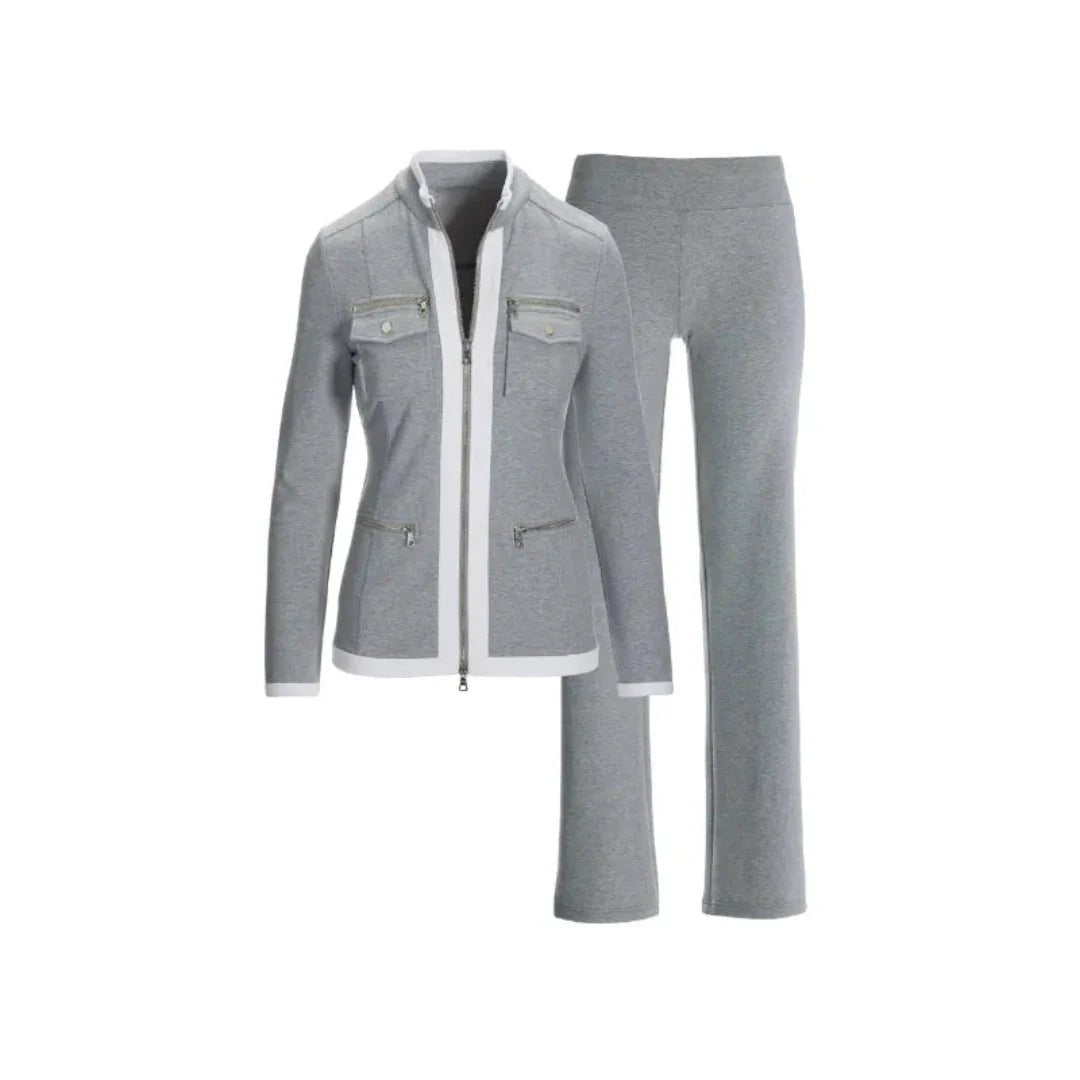 Women's Running Suit Set | Zip-Up Jacket | Home Workouts