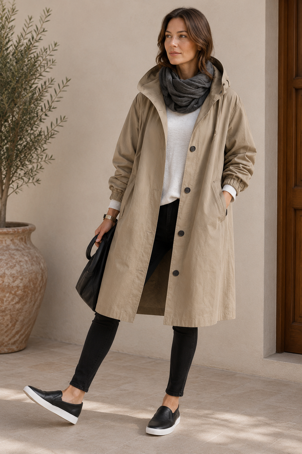 Women's Waterproof Raincoat | Breathable Oversized Jacket with Hood
