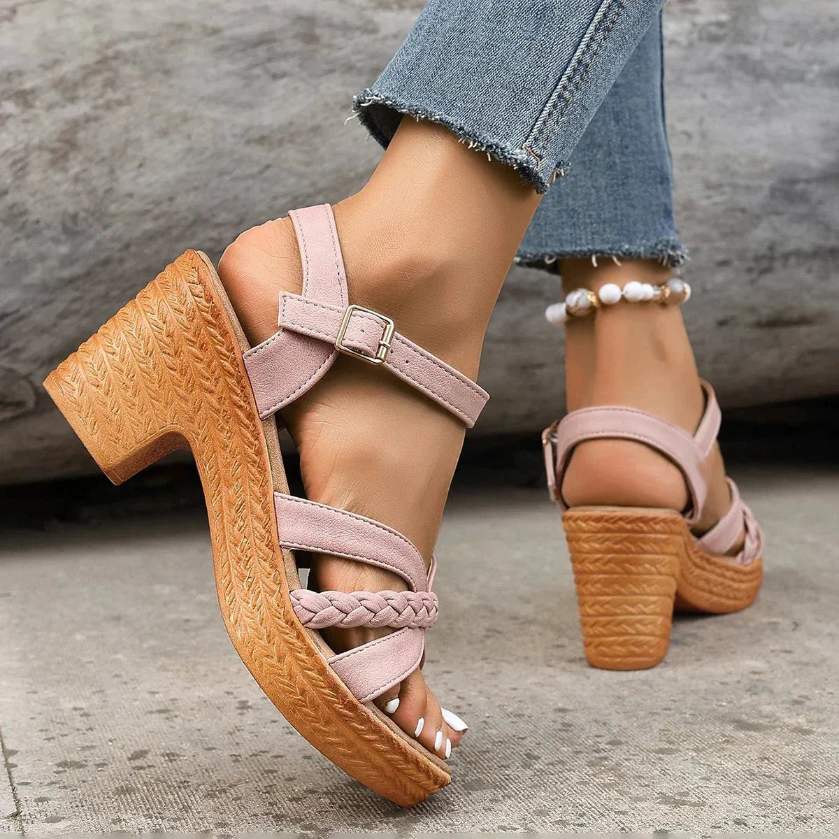 Women's Orthopedic Sandals | Block Heel, Adjustable | Support