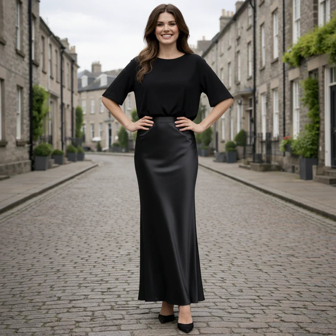Silk Skirt | High Waist | Elegant