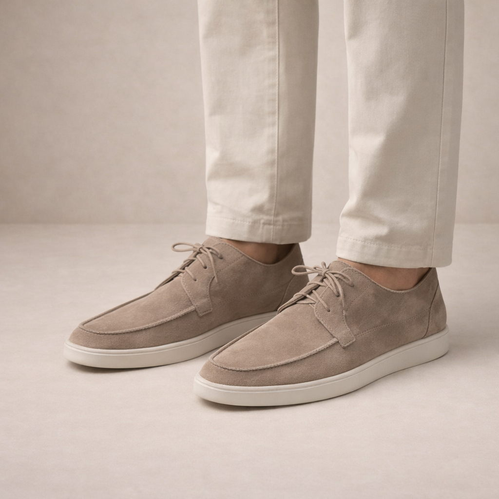 Men's moccasins | Leather, ankle-high | Closed toe
