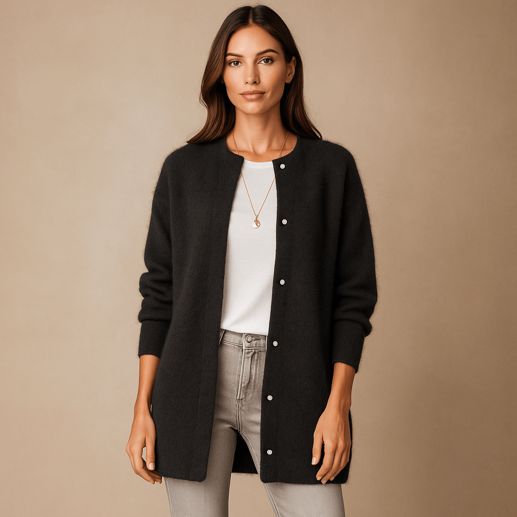 Women's Oversized Cardigan with Pockets, Comfortable