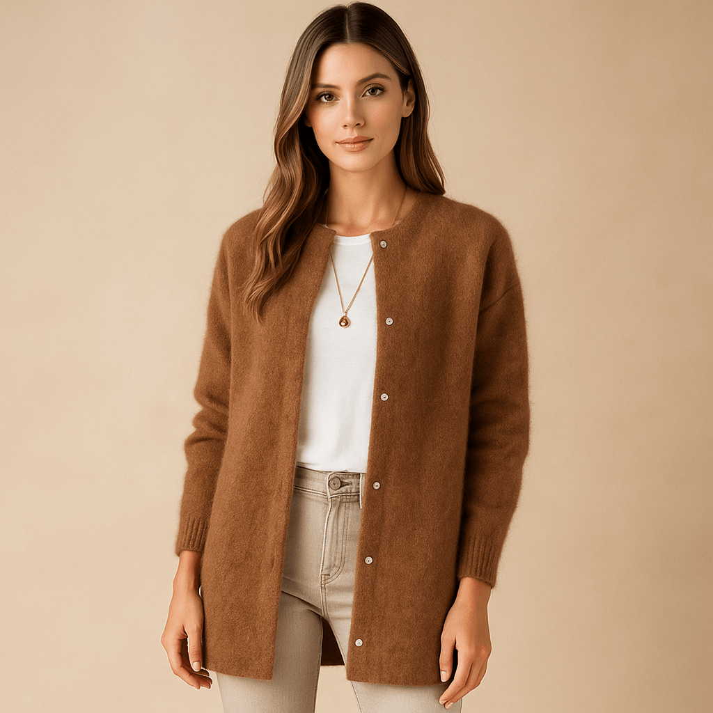 Women's Oversized Cardigan with Pockets, Comfortable