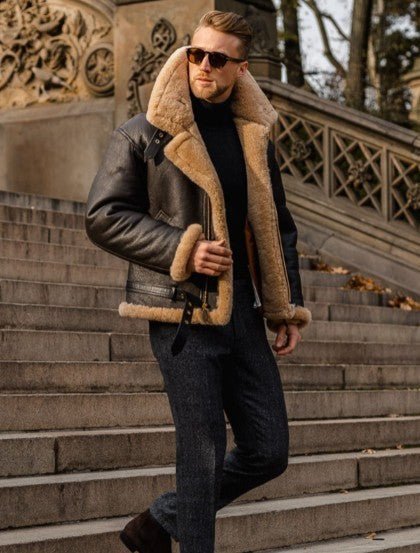 Men's Pilot Jacket | Zipper, Classic Aviator Style