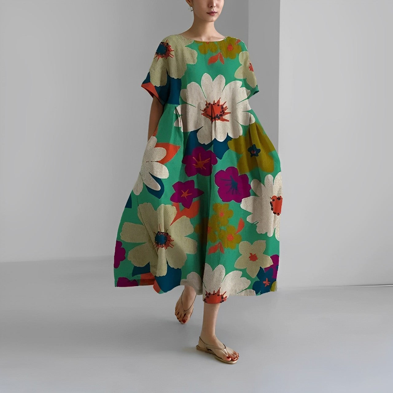 Dress printed loose fit Ronja