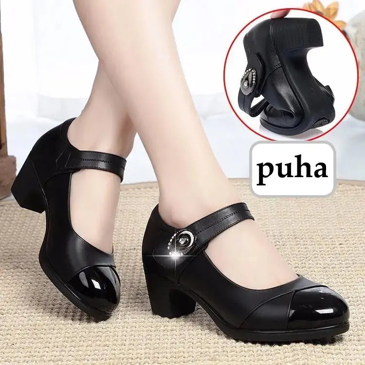 Women's leather loafer | Round toe, soft leather