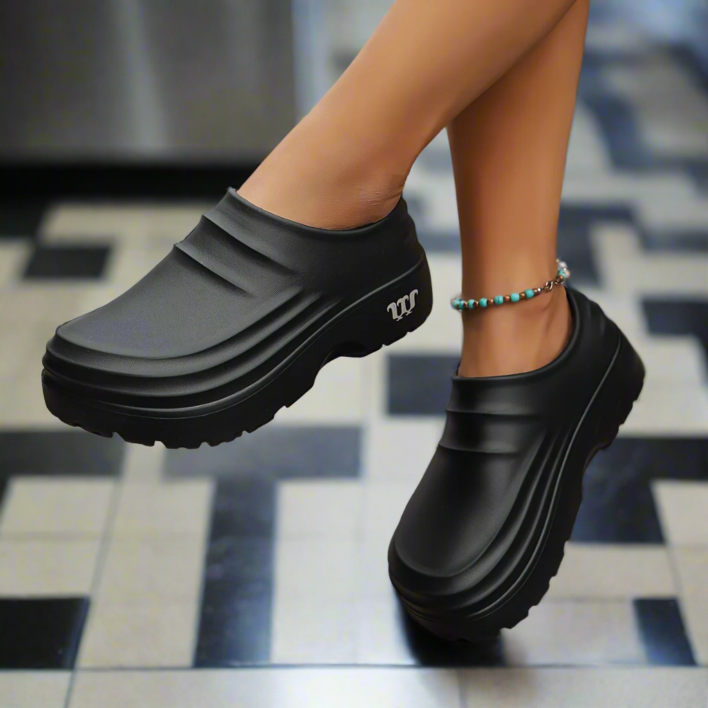 Orthopedic clogs | Waterproof, breathable | Black, Beige