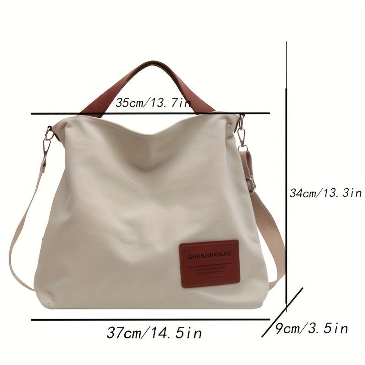 Canvas shopping bag | Adjustable shoulder strap | Eco-friendly