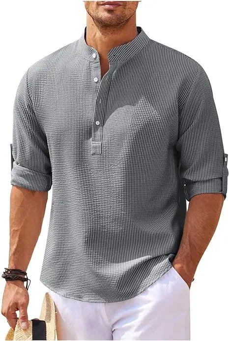 T-shirt | Hugo, men's, checkered | Rolled-up sleeves, casual style