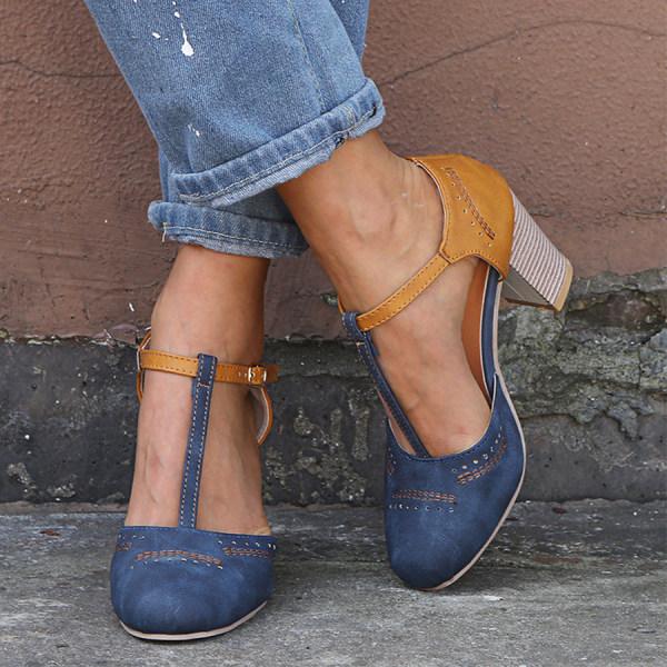 Women's Orthopedic High Heels Block Heel Astrid