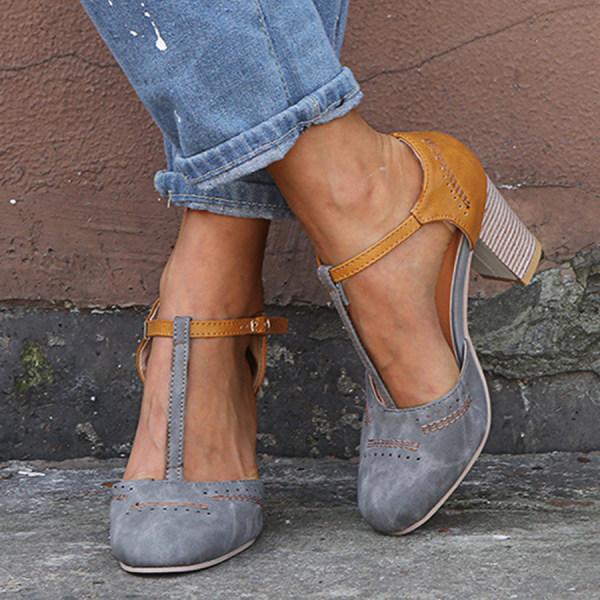 Women's Orthopedic High Heels Block Heel Astrid