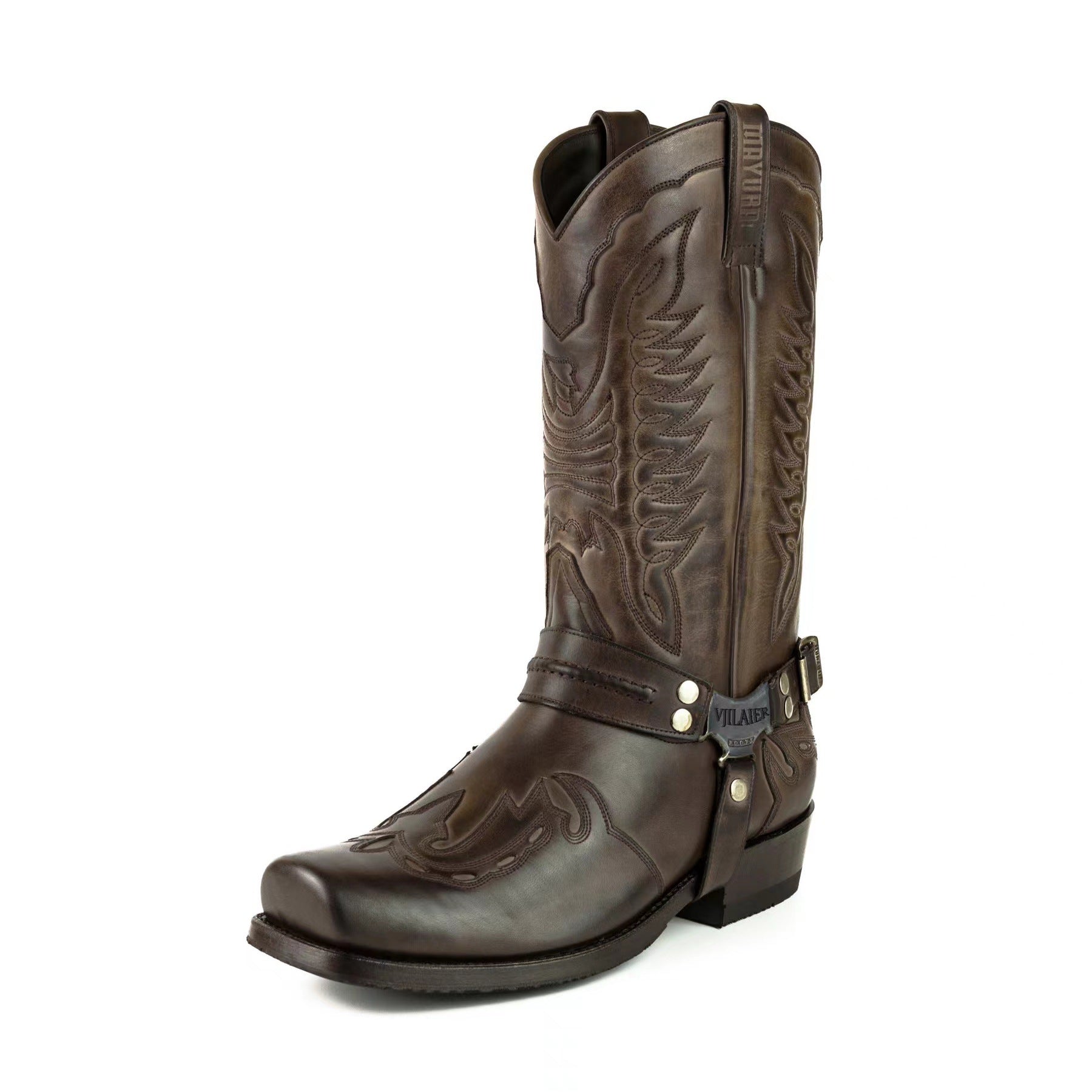 Men's Cowboy Boots | Square Toe, Strap