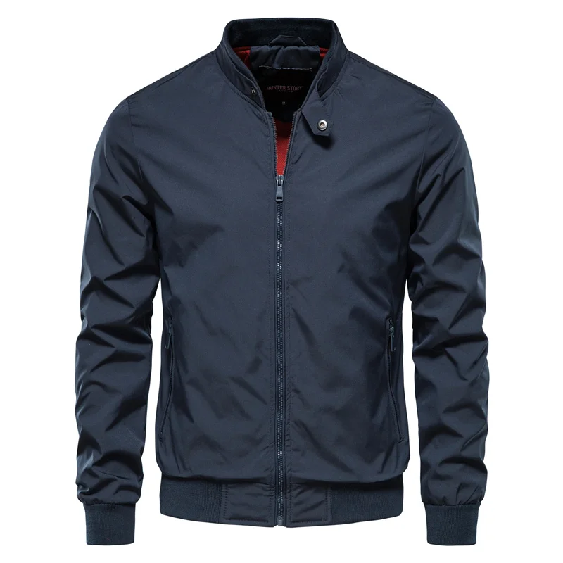 Men's Bomber Jacket | Zipper, Classic Black