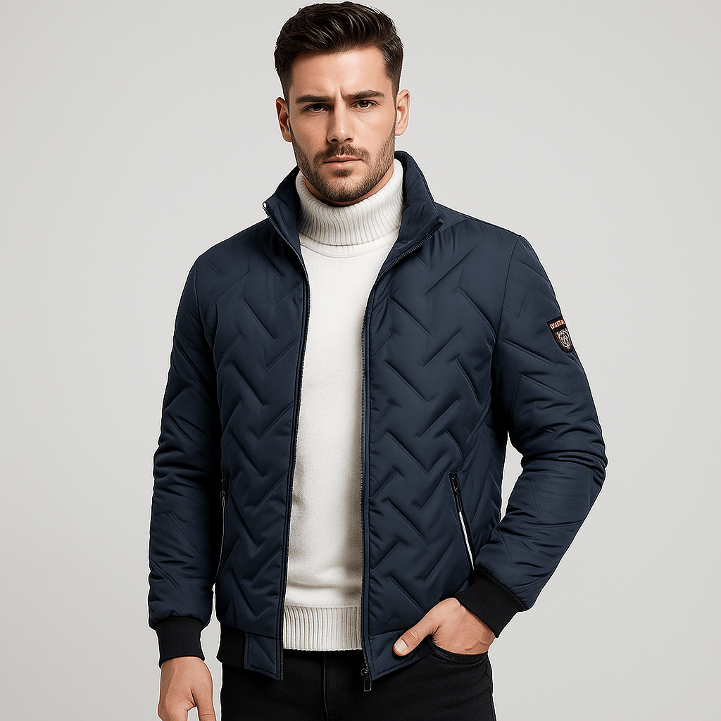 Men’s padded jacket | Lightweight zip-up jacket, casual fall jacket