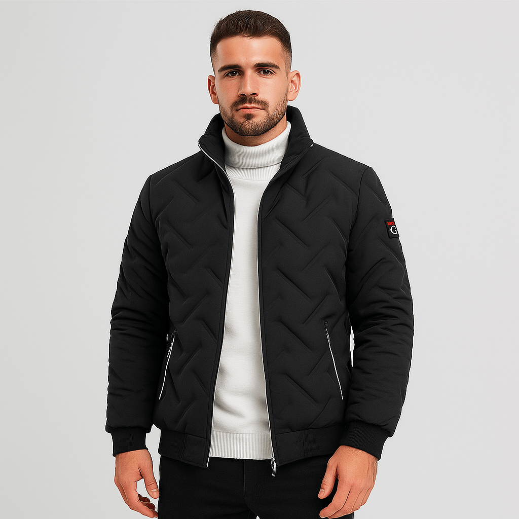 Men’s padded jacket | Lightweight zip-up jacket, casual fall jacket