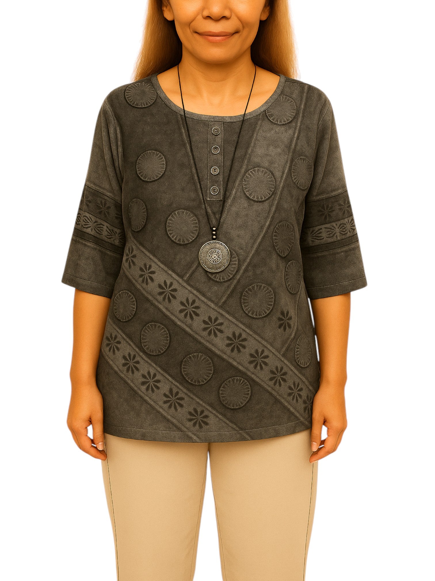 Multicolor Vintage Shirt for Women – Lightweight & Loose Cotton Blouse