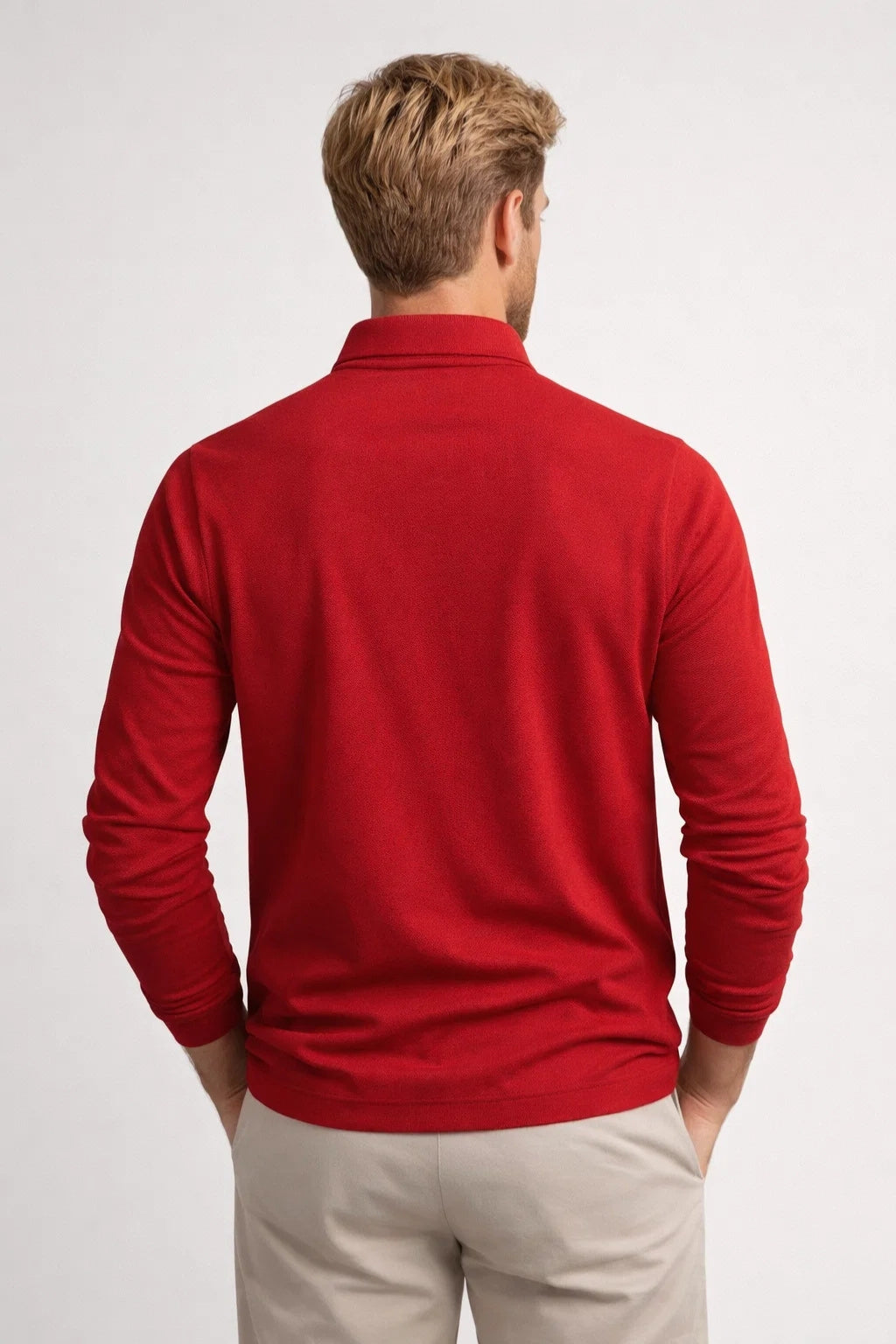 Men's Polo | Long Sleeves, Classic Collar | Casual