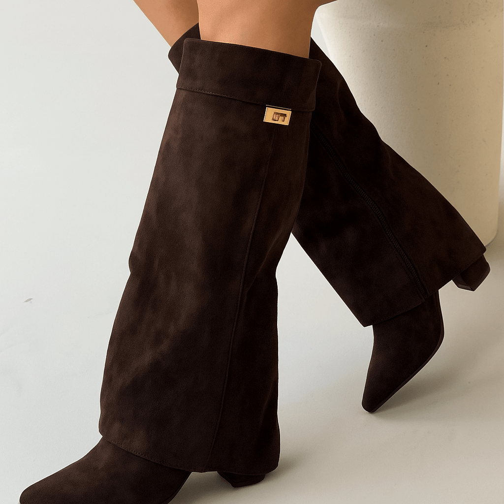 High-heeled boots | Women's, versatile, elegant style