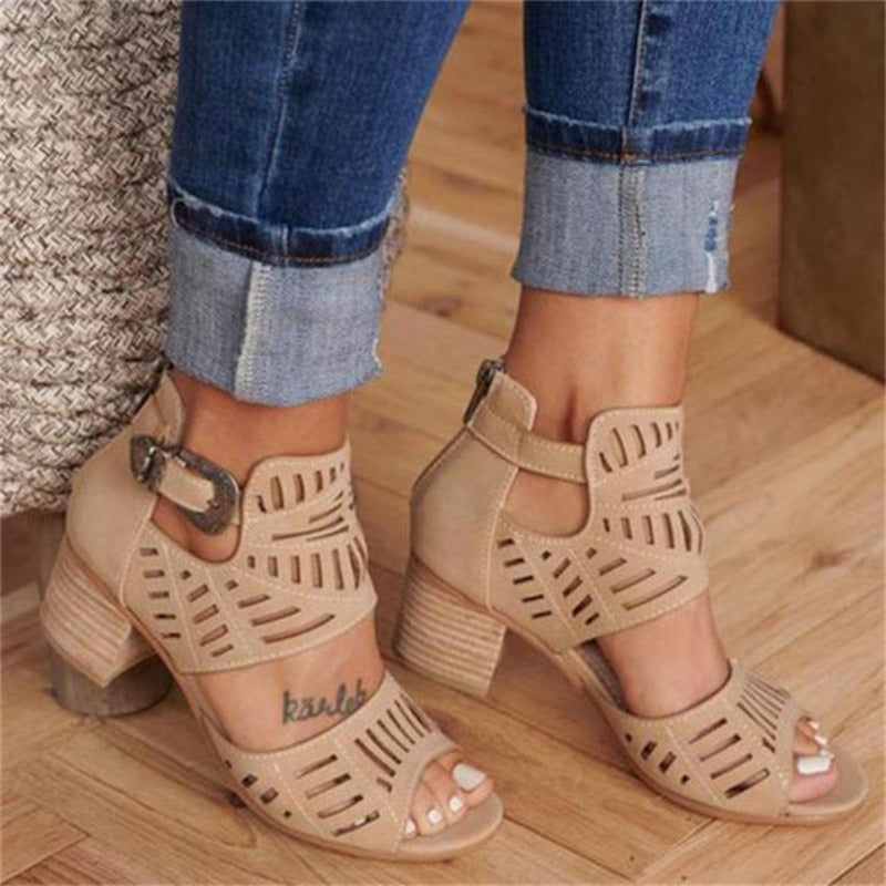 Women's leather breathable sandals Jaana