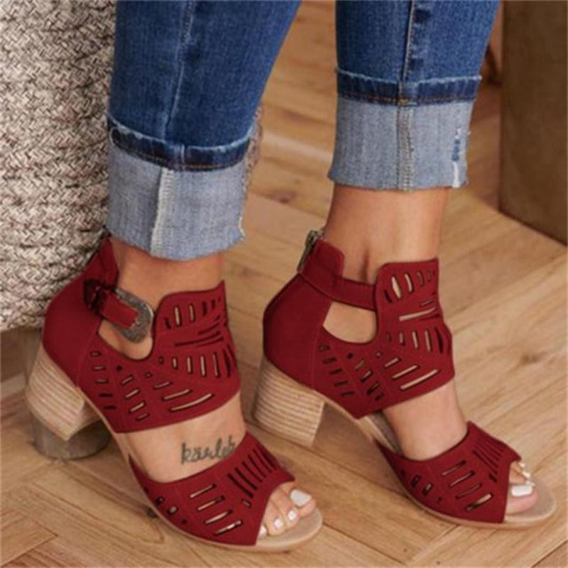 Women's leather breathable sandals Jaana