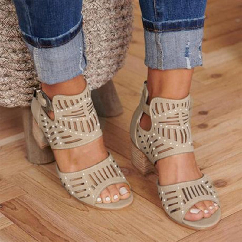 Women's leather breathable sandals Jaana