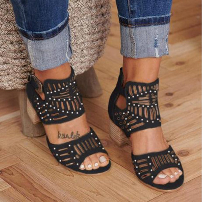 Women's leather breathable sandals Jaana