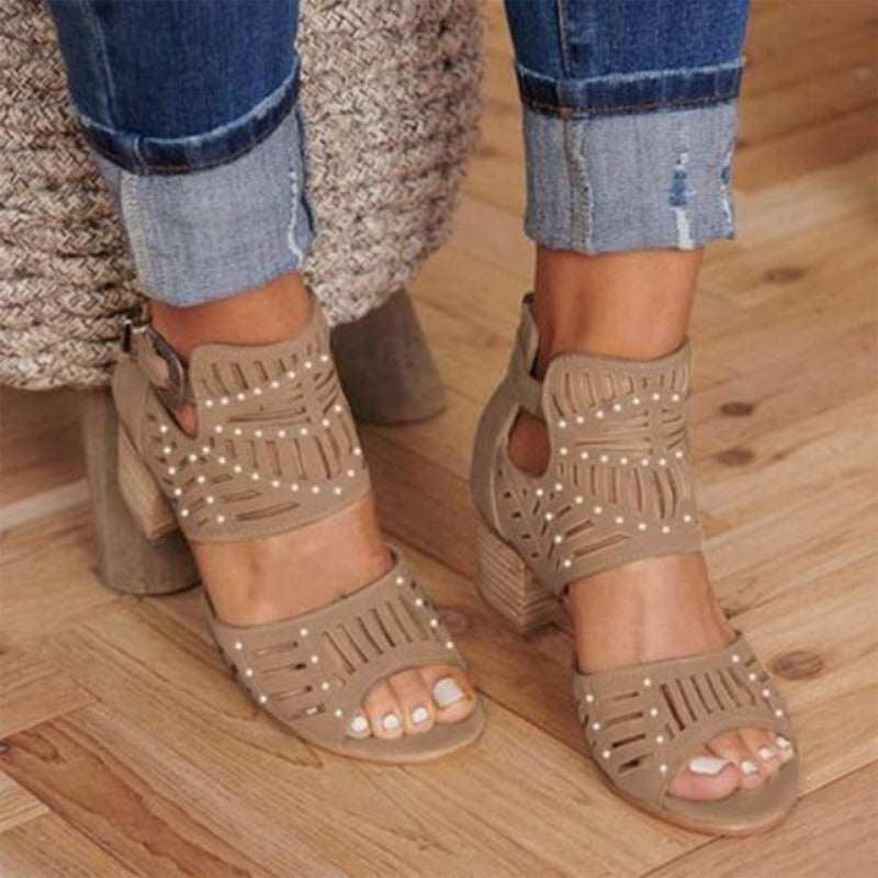 Women's leather breathable sandals Jaana