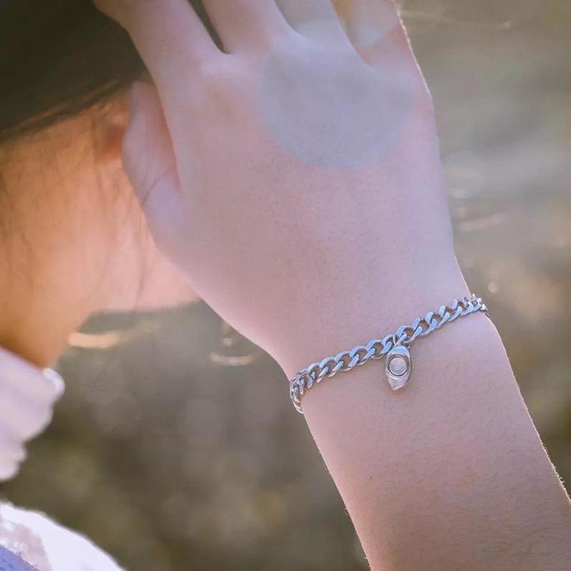 Magnetic couple bracelet stainless steel