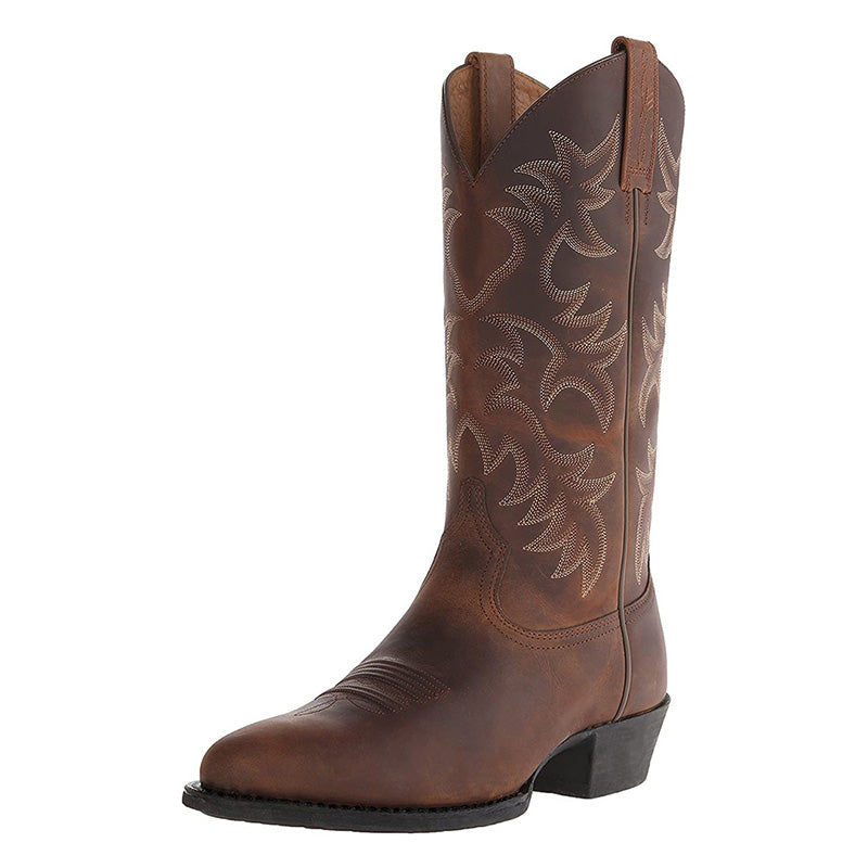 Women's long boots in western style with a modern touch