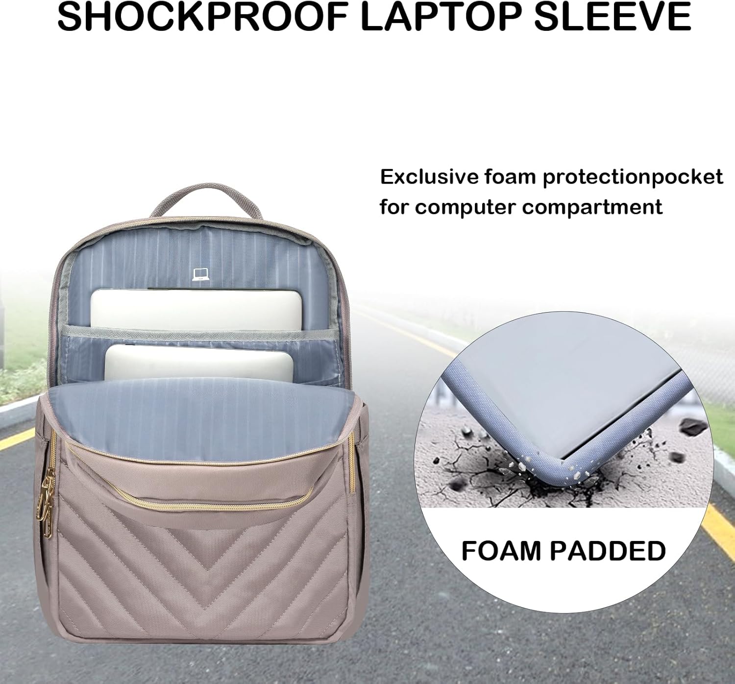 Women's Laptop Backpack | Waterproof, USB Port, 15.6"