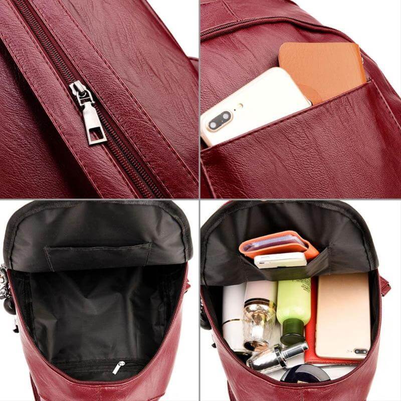 Women's Leather Backpack | Waterproof Leather, Suitcase | Organized
