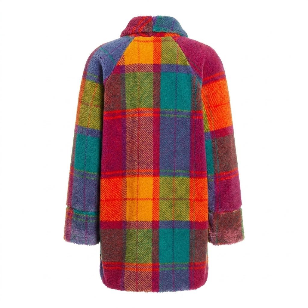 Women's Wool Cardigans | Checkered, Oversized | Winter