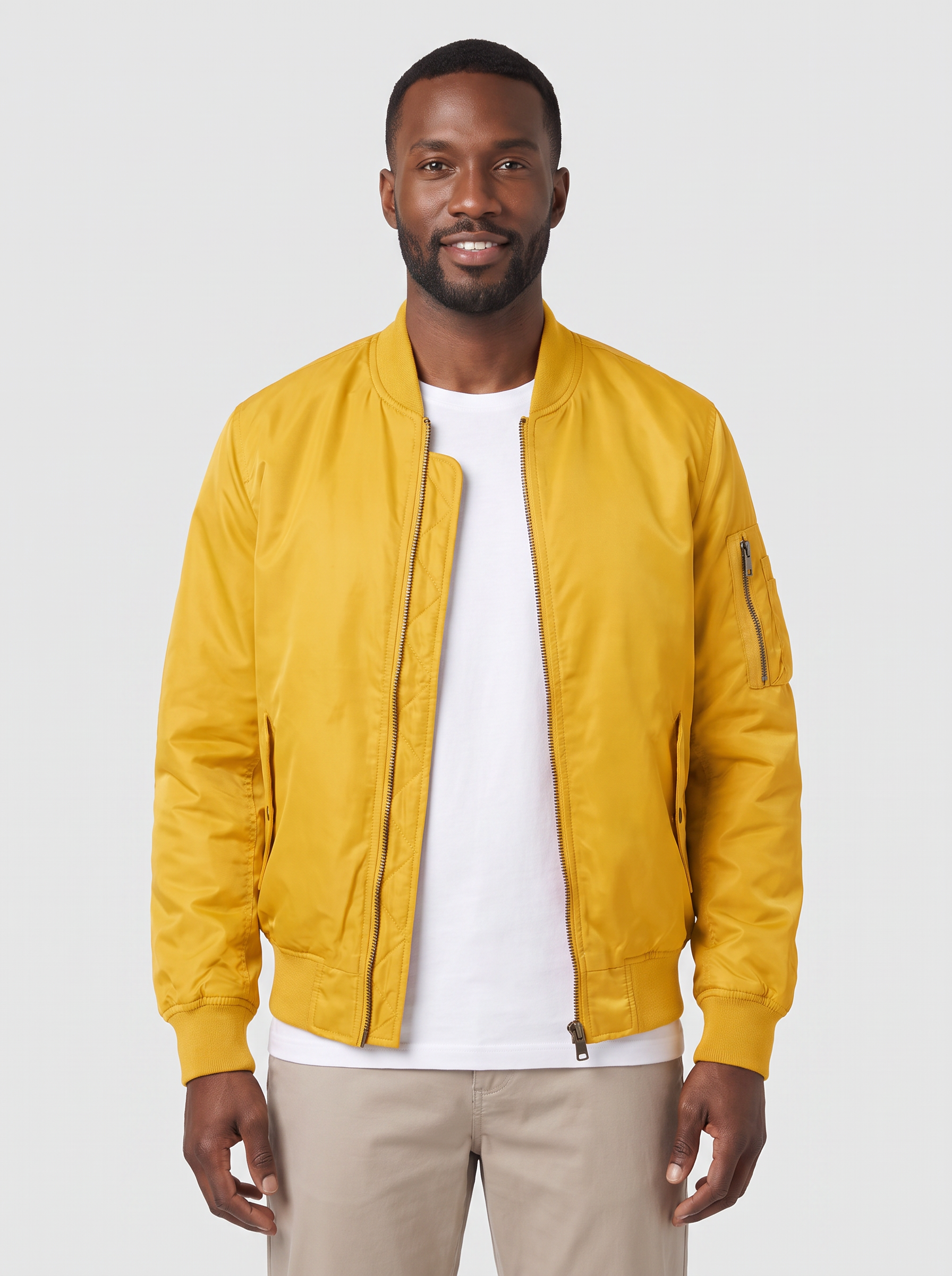 Wynne | Men's Bomber Jacket | Padded Lining, Length Sleeves